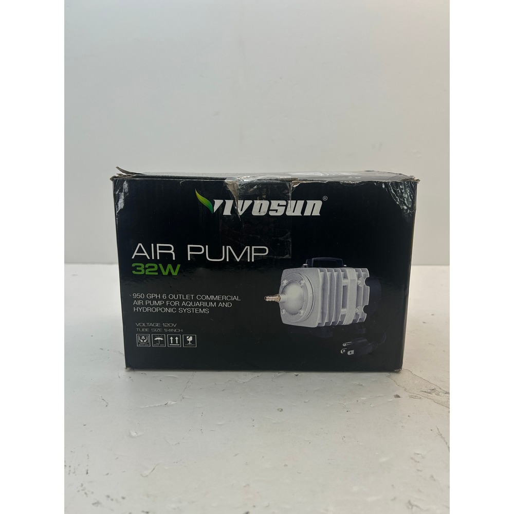 VIVOSUN Air Pump Commercial 32W 950 GPH  Black